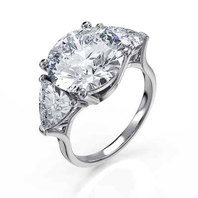  5 Carat lab created diamond ring